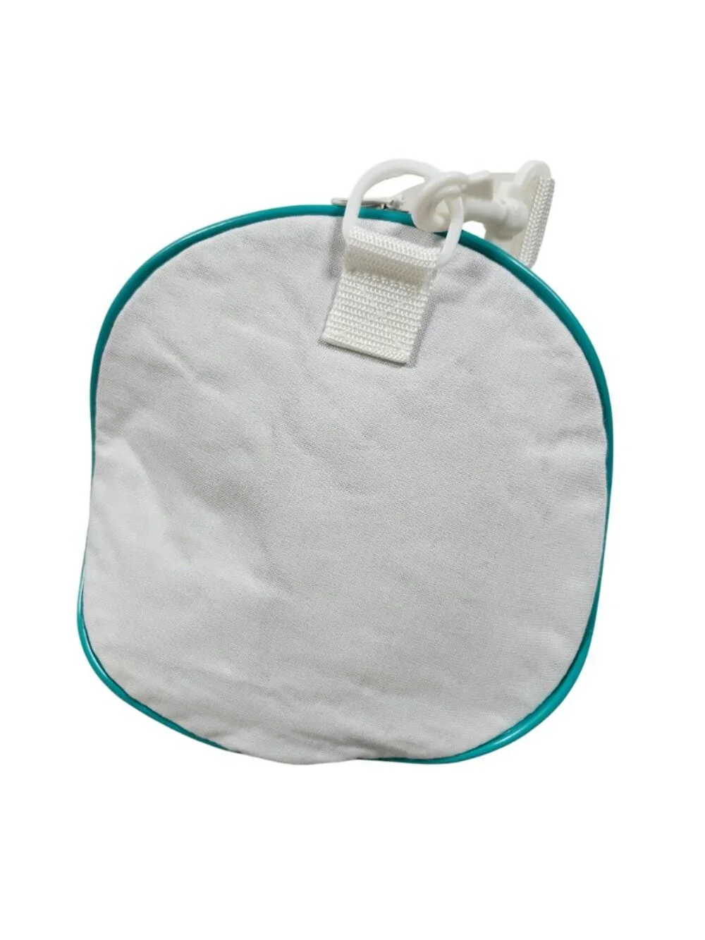 Vintage Hawaii World United Airlines Duffel Bag White With Teal Accents